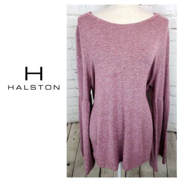H by Halston Sweaters - H by Halston Sweater Maroon Bell Sleeve Size XL